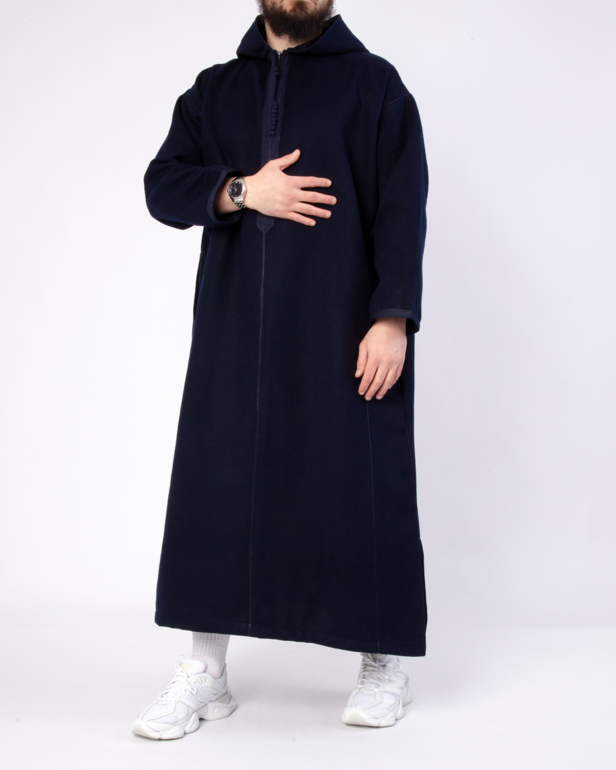 Navy Blue – Marokkaanse Djellaba Mannen Navy Blue – Marokkaanse Djellaba Mannen